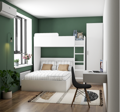 Спальня-дитяча у міні-квартирі Ідея #33